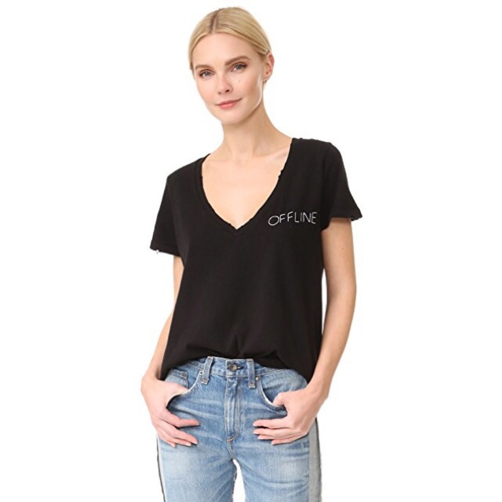 WILDFOX Embroidered Tee